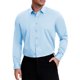 thumbnail image 1 of Camisas de Vestir Formales de Color Sólido con Cuello de Punta y Manga Larga para Hombre Estilo INSPIRE CHIC Azul Claro XL, 1 of 6