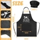 thumbnail image 2 of Set de delantal y gorro de chef para niños OUUKHGY Grill Maestro Black, 2 of 7