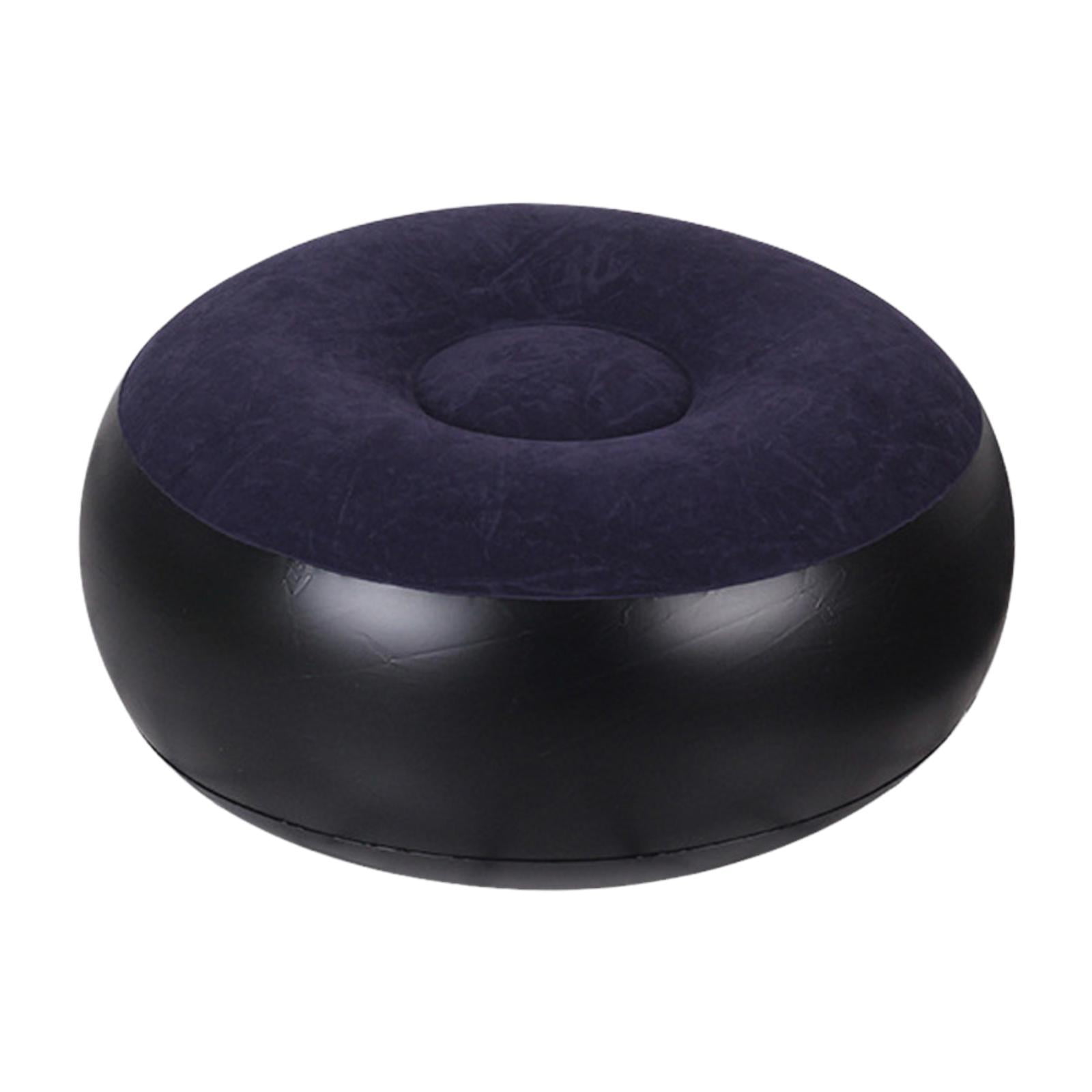 Magideal - Silla De Camping Otomana Inflable, Reposapiés Inflable, Taburete Portátil Para Exteriores, Flocado De Pvc, Diseño Suave Y Cómodo, Adecuado Para La Rel