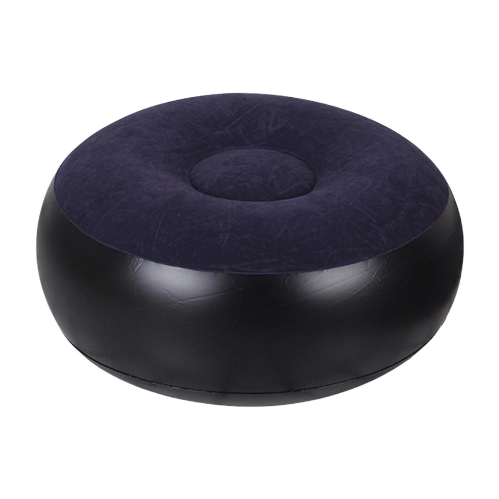 Magideal - Silla De Camping Otomana Inflable, Reposapiés Inflable, Taburete Portátil Para Exteriores, Flocado De Pvc, Diseño Suave Y Cómodo, Adecuado Para La Rel