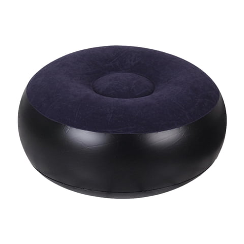 Magideal - Silla De Camping Otomana Inflable, Reposapiés Inflable, Taburete Portátil Para Exteriores, Flocado De Pvc, Diseño Suave Y Cómodo, Adecuado Para La Rel