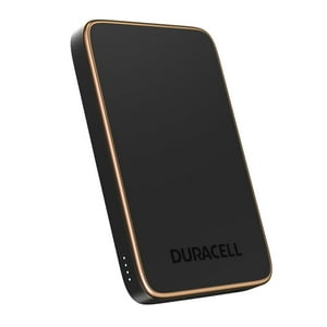 Batería Externa Duracell Charge De 5 V, 5000 Mah, Con Usb-C Y Usb-A, Color Negro