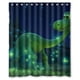 thumbnail image 1 of Cortina de ducha de dinosaurio con ganchos, tamaño 60 x 72 pulgadas, 1 of 3