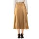 thumbnail image 3 of Falda de fiesta plisada midi con cintura elástica metálica para mujer de NOMADIC NOOK M Oro, 3 of 7