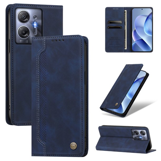 Funda Billetera para Infinix Hot 30 5G Imán y Resistente Azul