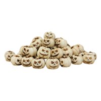Magideal - 20 Piezas De Estatua De Calabaza De Halloween, Figura De Resina, Regalo, Decoración, Escultura, Adorno Para Chimenea, Jardín De Hadas, Inauguración De Blanco