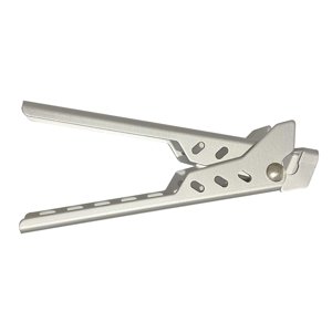 Ioensy - Pinza Para Utensilios De Cocina Anti-Caliente Para Exteriores, Pinza Para Olla, Cuenco, Mango De Pinza Plateado