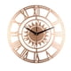 thumbnail image 3 of Reloj de pared de 12 pulgadas, reloj de pared de cuarzo , sin tictac, funciona con pilas, decoración del hogar para sala de estar, dormitorio, Dorado, 3 of 5