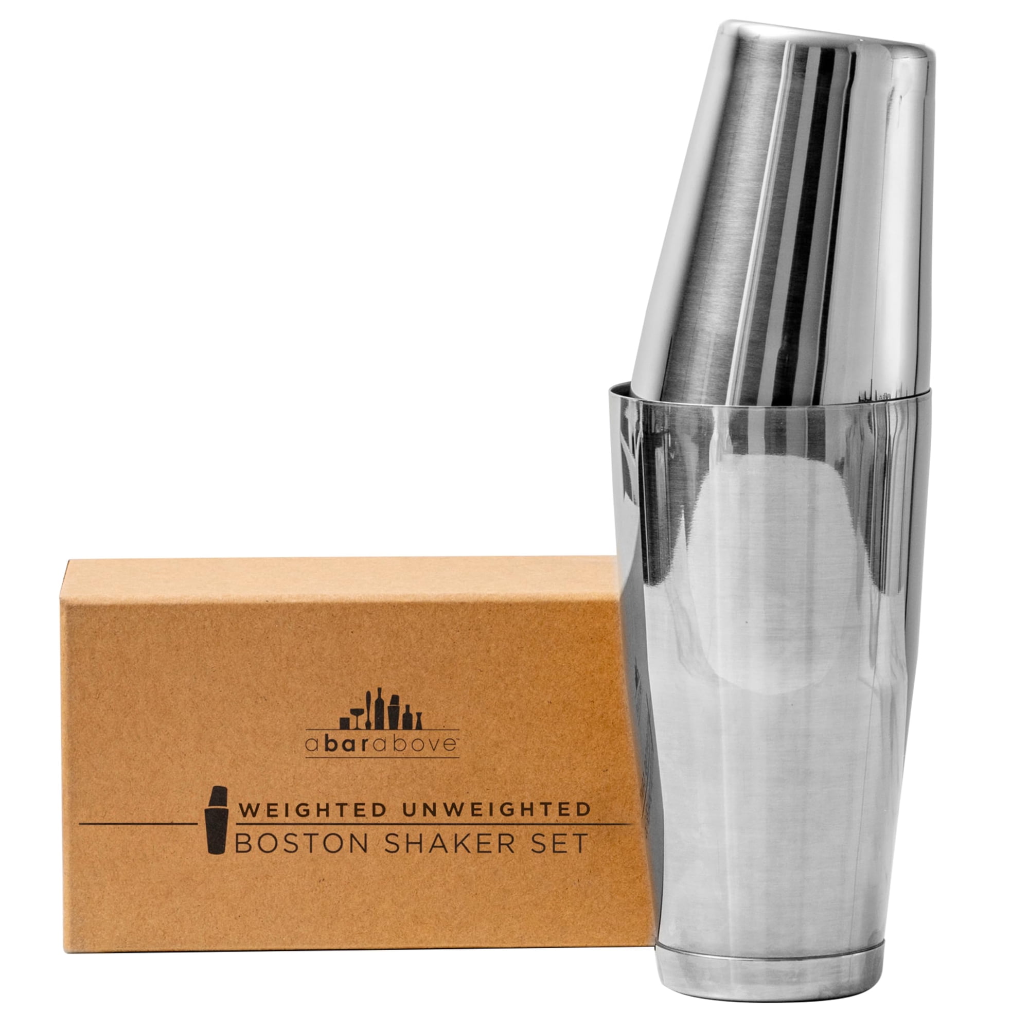 Coctelera Set A Bar Above Boston Shakers, 500 Ml, Acero Inoxidable