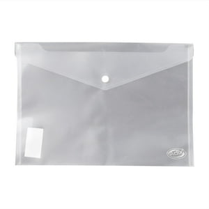 Adix - Sobre Plástico C/Broche Transparente A4