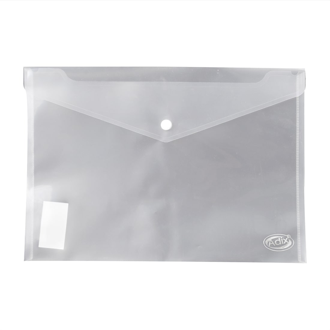 Adix - Sobre Plástico C/Broche Transparente A4