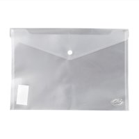 Adix - Sobre Plástico C/Broche Transparente A4