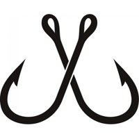 Rienda Libre Graphics - Decomural Fishing Hooks Ws-17411