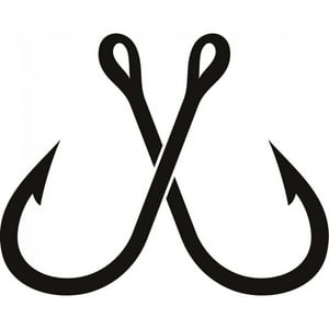 Rienda Libre Graphics - Decomural Fishing Hooks Ws-17411