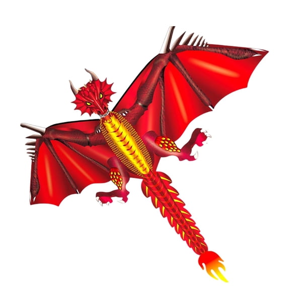 de cometas de primavera para animales, fácil de volar, con memoria preciosa de cola en , divertidos juguetes voladores de dinosaurios eno rojo