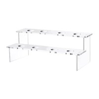 Magideal - Soporte De Exhibición De Cono De Acrílico, Estante Para Hornear Cupcakes, Soporte Para Magdalenas, Estante De Exhibición De Sushi Para Rollo Ma 8 Hoyos