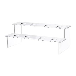 Magideal - Soporte De Exhibición De Cono De Acrílico, Estante Para Hornear Cupcakes, Soporte Para Magdalenas, Estante De Exhibición De Sushi Para Rollo Ma 8 Hoyos