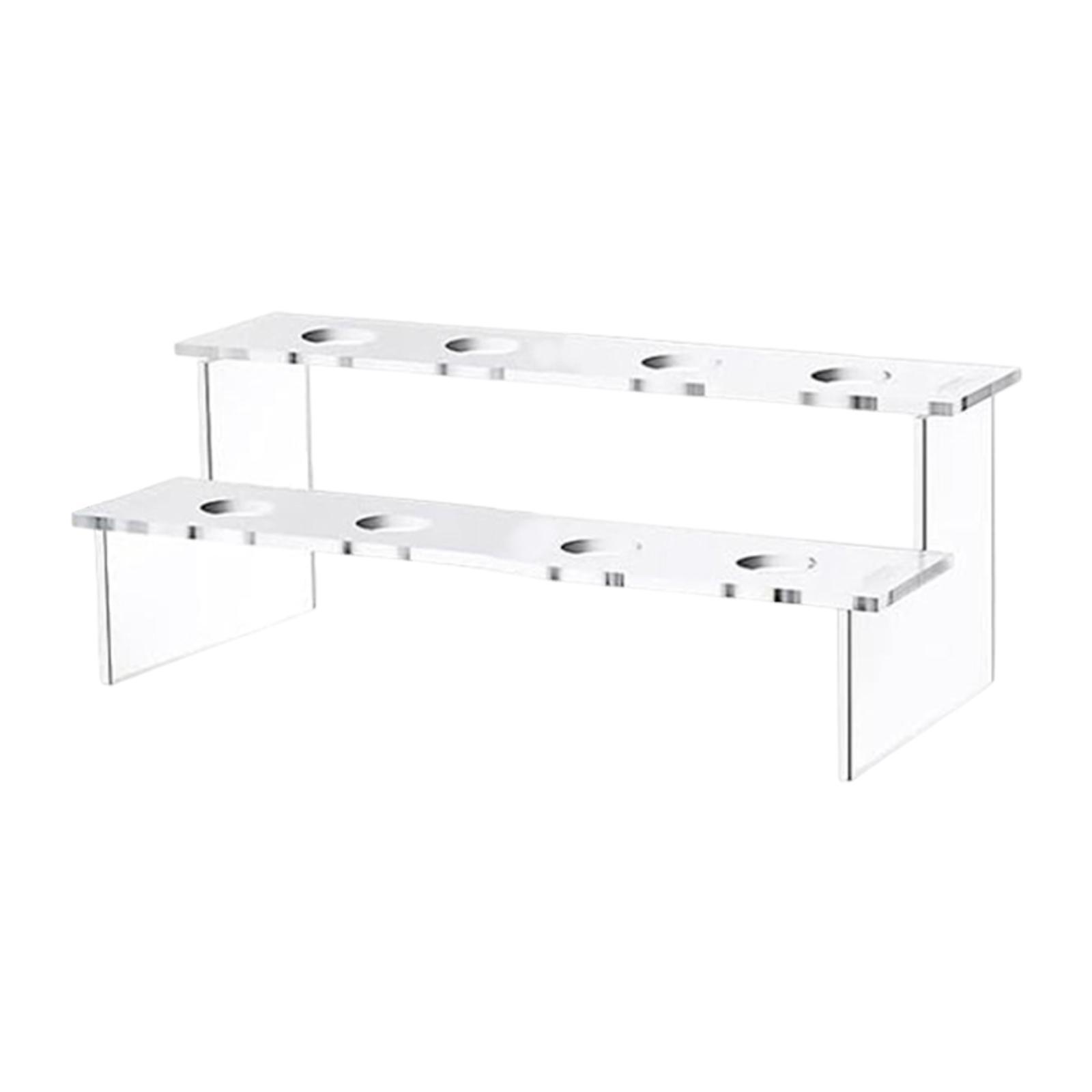 Magideal - Soporte De Exhibición De Cono De Acrílico, Estante Para Hornear Cupcakes, Soporte Para Magdalenas, Estante De Exhibición De Sushi Para Rollo Ma 8 Hoyos