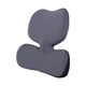 thumbnail image 4 of Almohada de apoyo Lumbar, almohada para respaldo de silla, diseño ergonómico portátil, cojín trasero de espuma viscoelástica para sofá, viaje, , gris Gris oscuro, 4 of 5