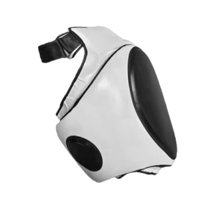 Magideal - Almohadillas De Boxeo Curvas Para Muslos, Objetivo Para Pies, Muay Thai, Kickboxing, Competición, Karate, Mma, Ayuda Para Entrenamiento, Asas Acolchad Izquierda Blanca