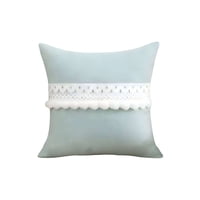 Genérico - Set De 2 Fundas De Cojin Con Pompon 45X45 S7