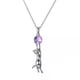 thumbnail image 1 of Collar gato cristal tornasol plata 925, 1 of 3