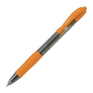 Pilot - 12 Un. Lapiz Gel G-2 0.7 Mm. Naranjo