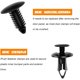 thumbnail image 3 of Grampas para auto Sandfren, 200 piezas, nylon push de 6 a 10 mm, 3 of 3