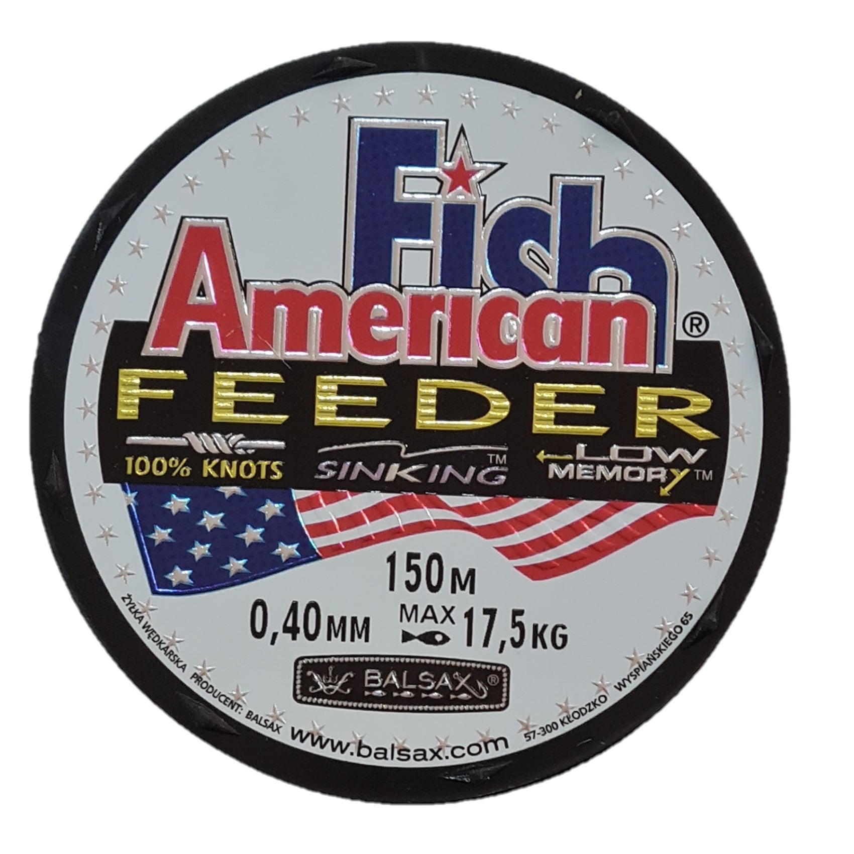 Balsax - Nylon De Pesca American Fish 0,40mm 150mts 17,5kg Texas-red