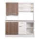 thumbnail image 1 of Kit Cocina Paula 5 Puertas 1 Cajon Nogal - Blanco, 1 of 16