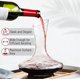 thumbnail image 3 of Decantador de vino Brew To A Tea 1180 ml cristal sin plomo, 3 of 6