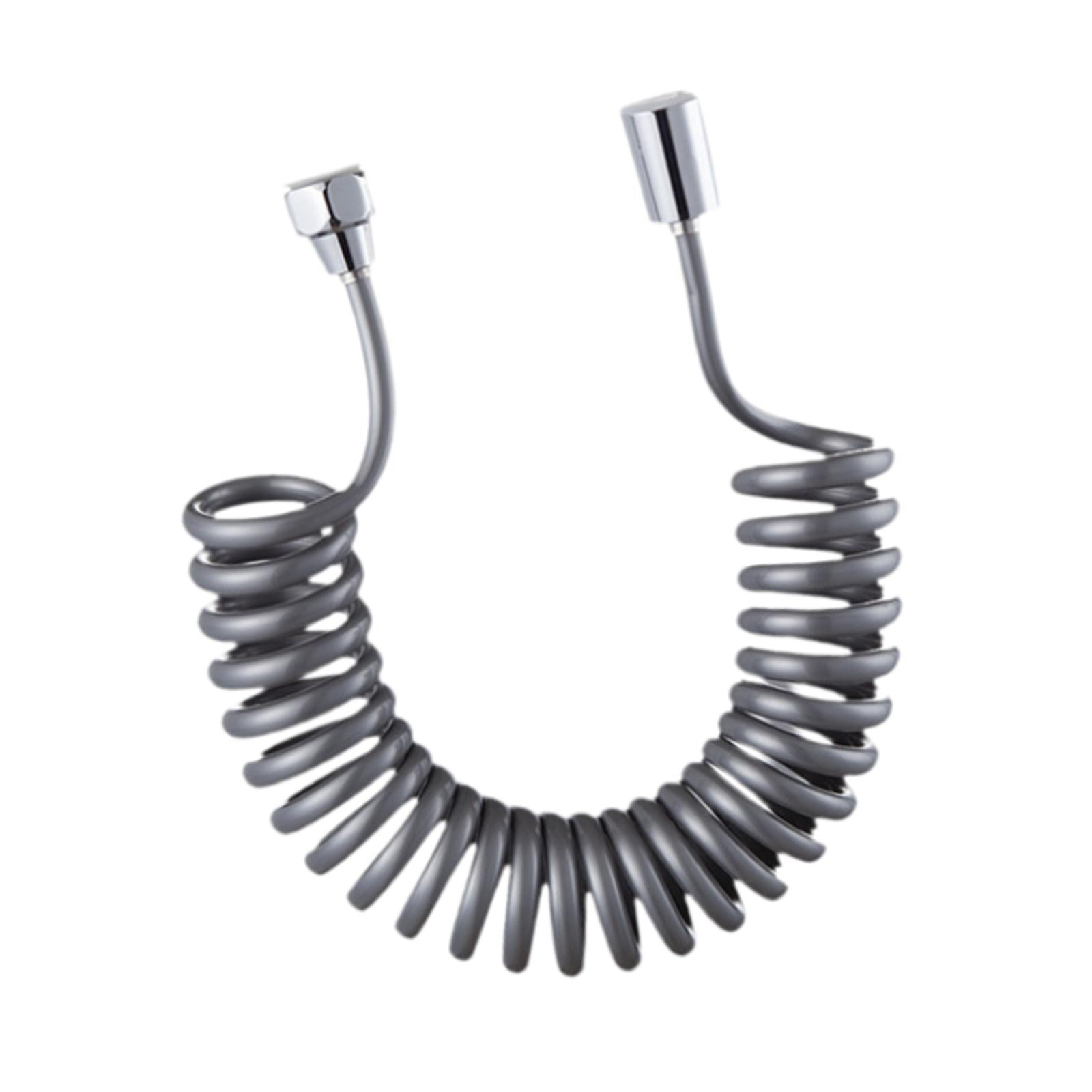 Bothyi - Manguera De Ducha Flexible Con Resorte A Prueba De Fugas Para Cabezal De Ducha De Mano, Grifo Para Inodoro, Gris Oscuro