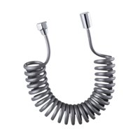 Bothyi - Manguera De Ducha Flexible Con Resorte A Prueba De Fugas Para Cabezal De Ducha De Mano, Grifo Para Inodoro, Gris Oscuro