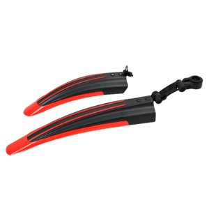 Ioensy - Juegos De Guardabarros Para Bicicleta, Guardabarros Para Neumáticos De Ciclismo, Accesorios Para Montar En Bicicleta De Carretera, Rojo Y Negro