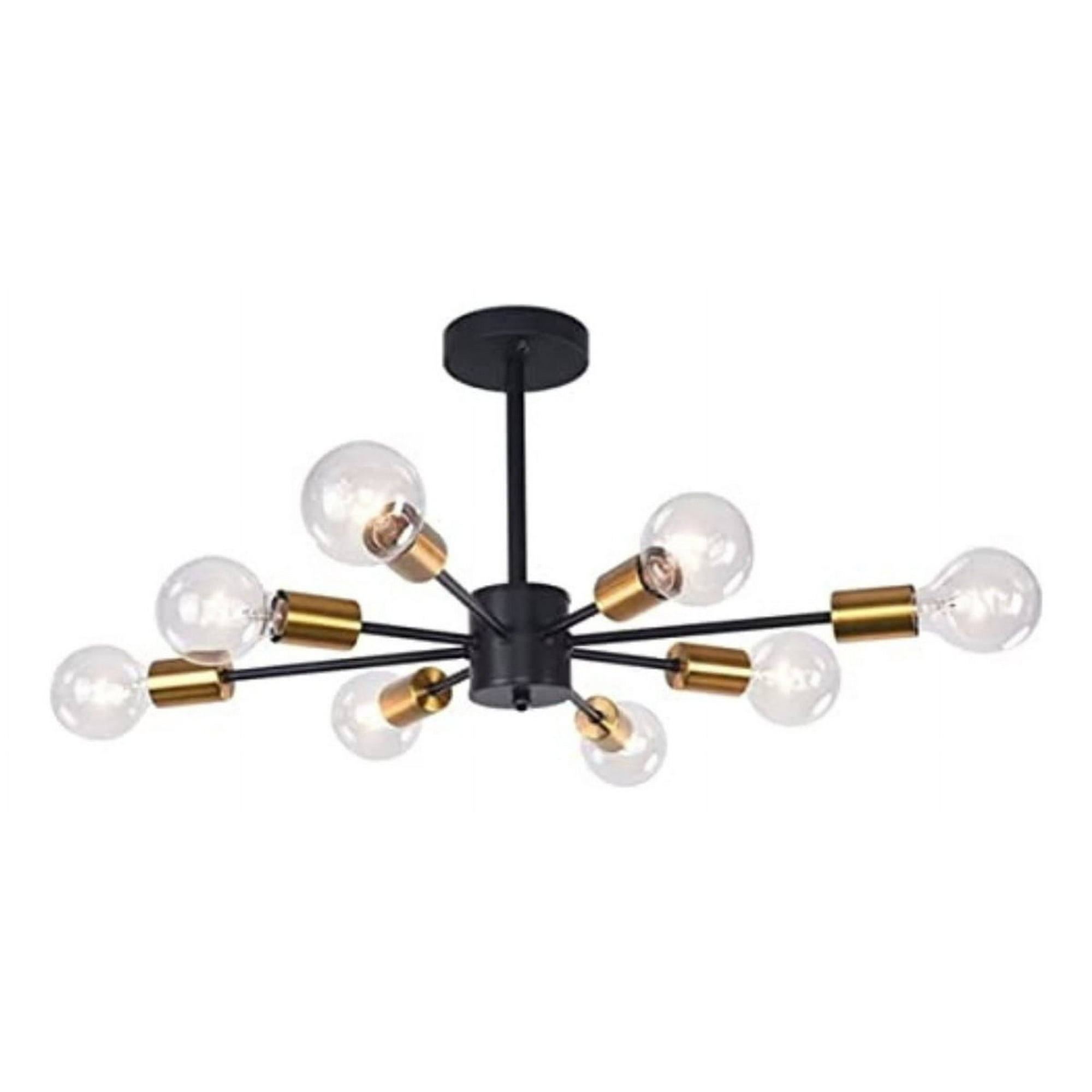 Genérico - Lámpara Colgante Techo Araña 8 Luces Dorado Jhn