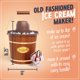 thumbnail image 2 of Máquina para hacer helados Nostalgia Electric Old Fasoned 4L de madera oscura, 2 of 3