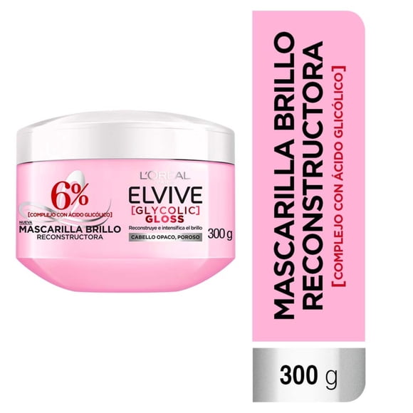 Crema Elvive de Tratamiento Glycolic Gloss, 300 g