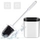 thumbnail image 1 of Escobilla de baño de silicona, soporte de silicona descontaminante resistente con mango extendido, ideal para esquinas y espacios pequeños entre el inodoro y la pared., 1 of 5