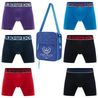 Giovacchino - Pack De 6 Boxer Medio Algodón Hombre Con Bolso Regalo