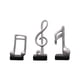 thumbnail image 4 of Escultura De Resina De Adorno Con Símbolo De Música Creativa, 3 Uds., Para Recuerdos De Oficina, Color Plateado, 4 of 5