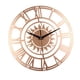 thumbnail image 4 of Reloj de pared de 12 pulgadas, reloj de pared de cuarzo , sin tictac, funciona con pilas, decoración del hogar para sala de estar, dormitorio, Dorado, 4 of 5