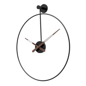 Bothyi - Reloj De Pared Silencioso Sin Tictac Simple Para Casa De Campo Baño Dormitorio Negro