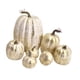 thumbnail image 3 of 7 Piezas De Calabazas Falsas, Modelo De Bricolaje, Verduras Artificiales Para Tienda De Halloween, Otoño, Oro Blanco, 3 of 5