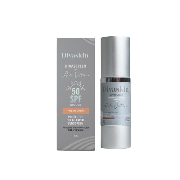 Protector solar DIVASCREEN de Aida Victoria SPF 50 tintado