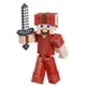 thumbnail image 2 of Figura de acción Mattel Minecraft Earth Steve de 8 cm en piel roja, 2 of 6