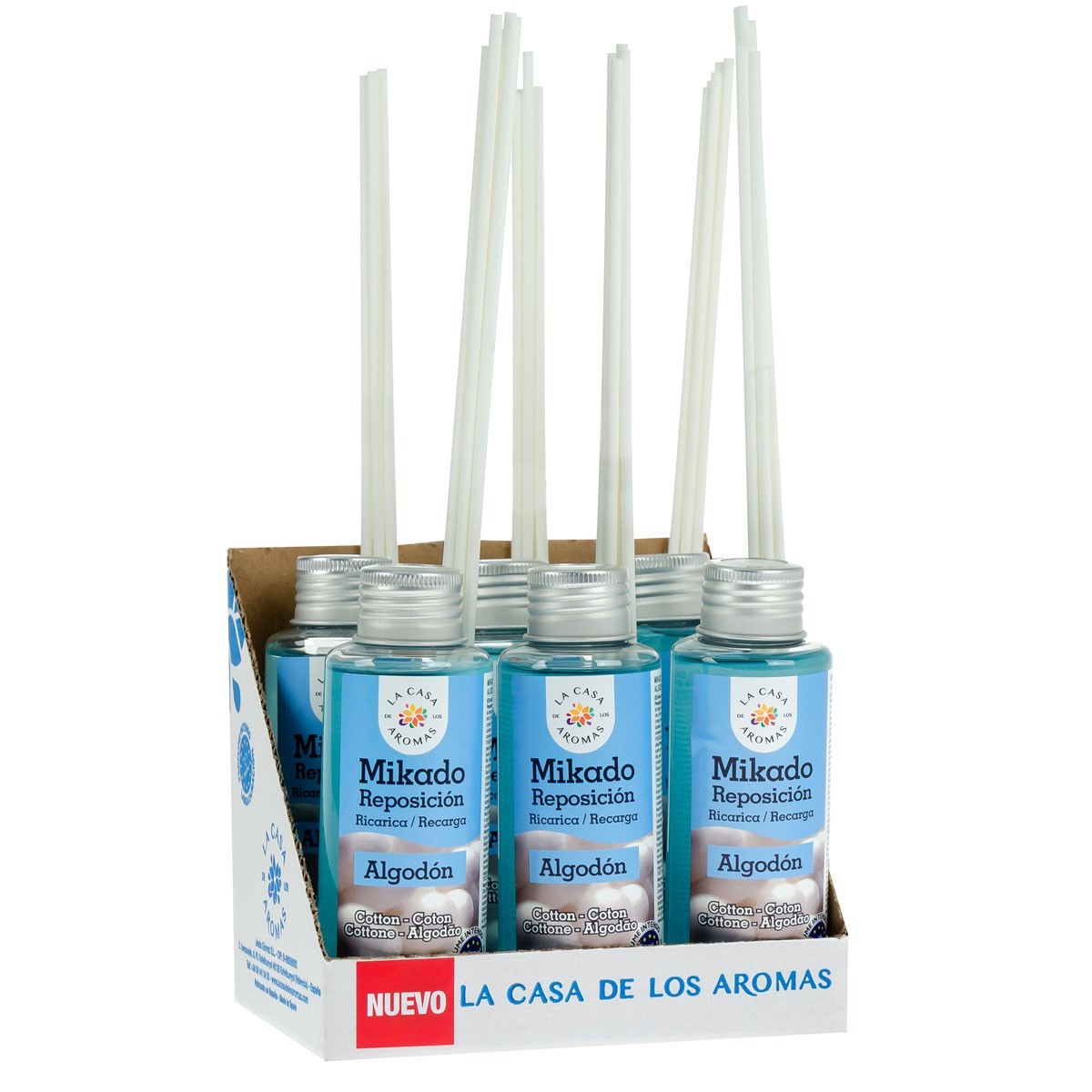 La Casa De Los Aromas - Pack 6 Ambientador Mikado Algodón 100Ml