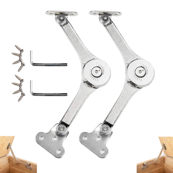Bisagras de soporte de tapa con cierre suave para caja de juguetes, resistente, 50 libras