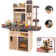 thumbnail image 1 of Cocina De Juguete Grande 93cm 88pcs Vapor Agua Grifo Luces, 1 of 7