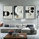 thumbnail image 1 of 3pcs Frameless Abstract Geometric Canvas Painting Black And White Wall Art Print Modern Nordic Poster Picture Living Room Home Decor No Frame, 1 of 5