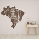 thumbnail image 2 of Decomural Brazil Map Parrot Bird WS-32756, 2 of 2
